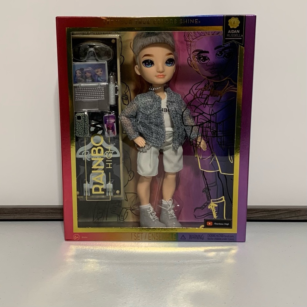 Rainbow High Aidan Russell Fashion Doll with Accessories-New